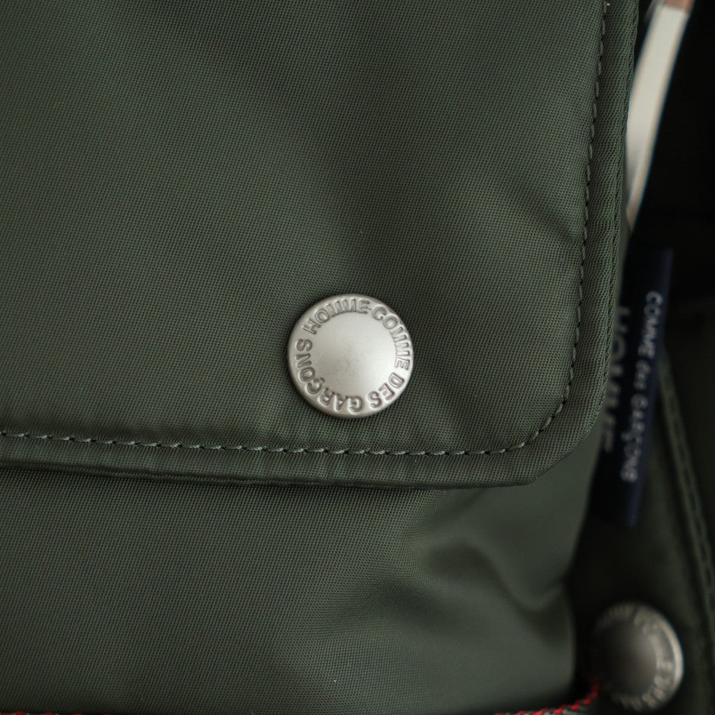 ナイロンツイル マルチポケットショルダーバッグ #KHAKI [HR-K207-051]