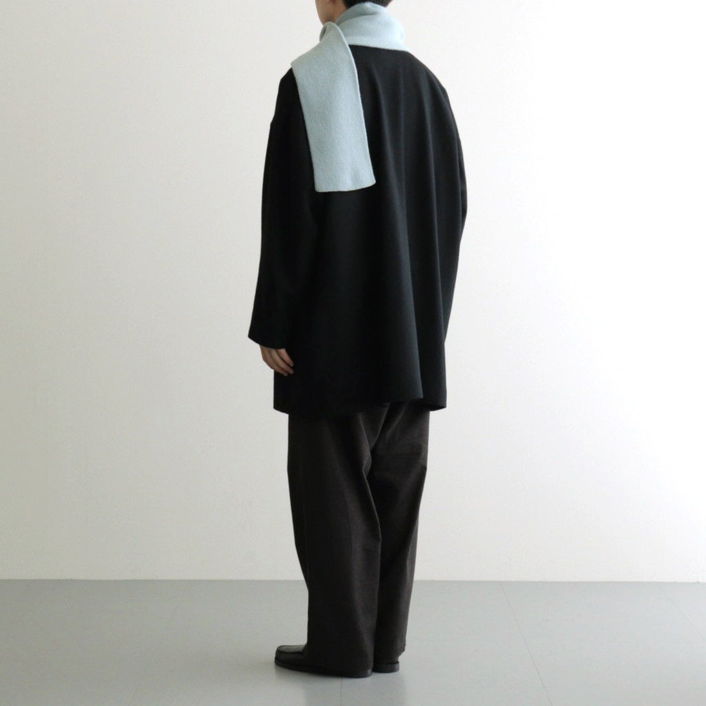 MERINO LAMBS WOOL SOCKSTOLE #L.BLUE [R5128-AW25]