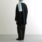 MERINO LAMBS WOOL SOCKSTOLE #L.BLUE [R5128-AW25]