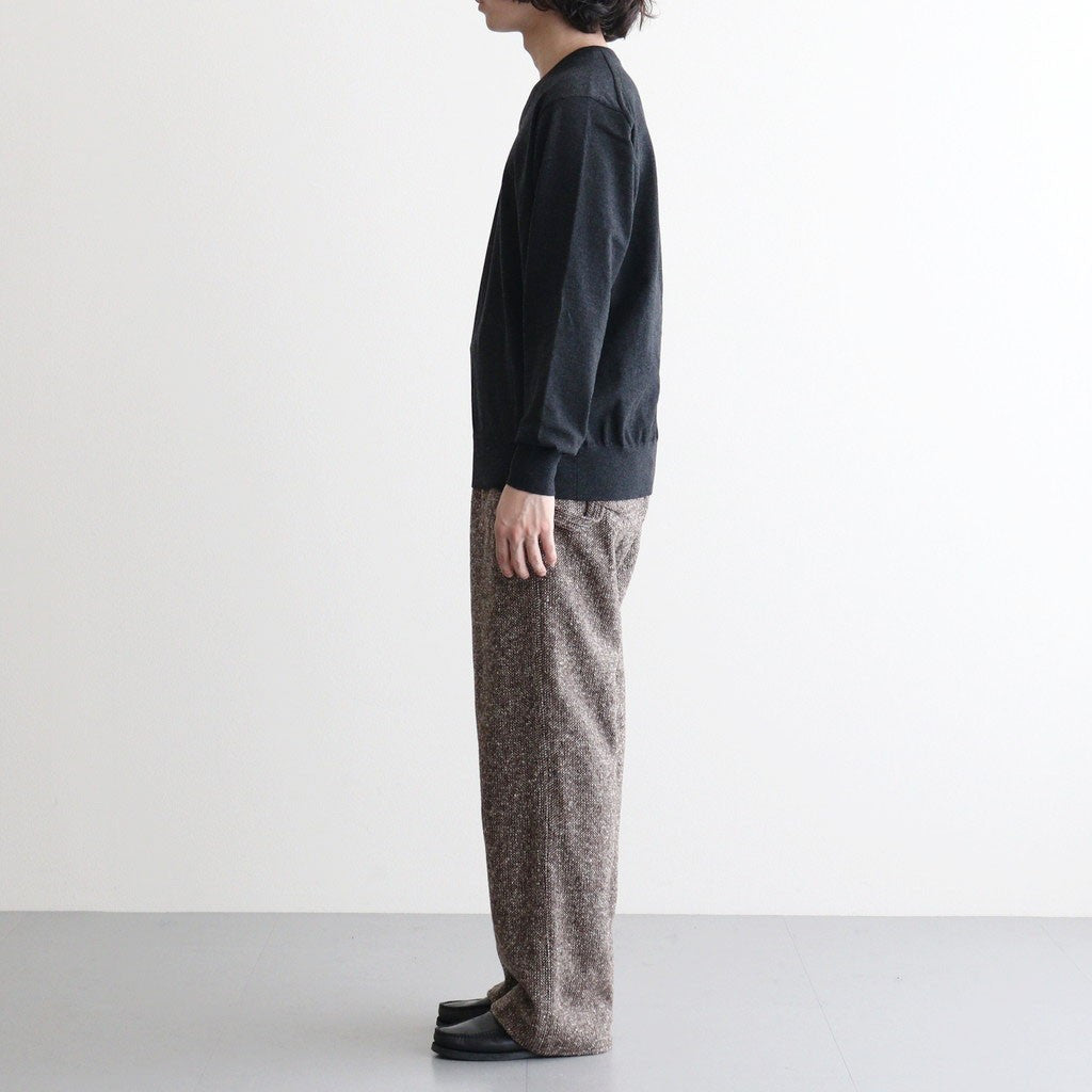 HOMESPUN TWEED PAINTER PANTS #MIX BROWN [A26AP03HT]