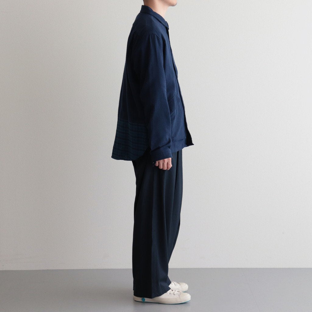 松阪木綿のポケットシャツ #NAVY