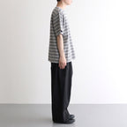 STRIPE TEE #SMOKE BLUE [2541000901]