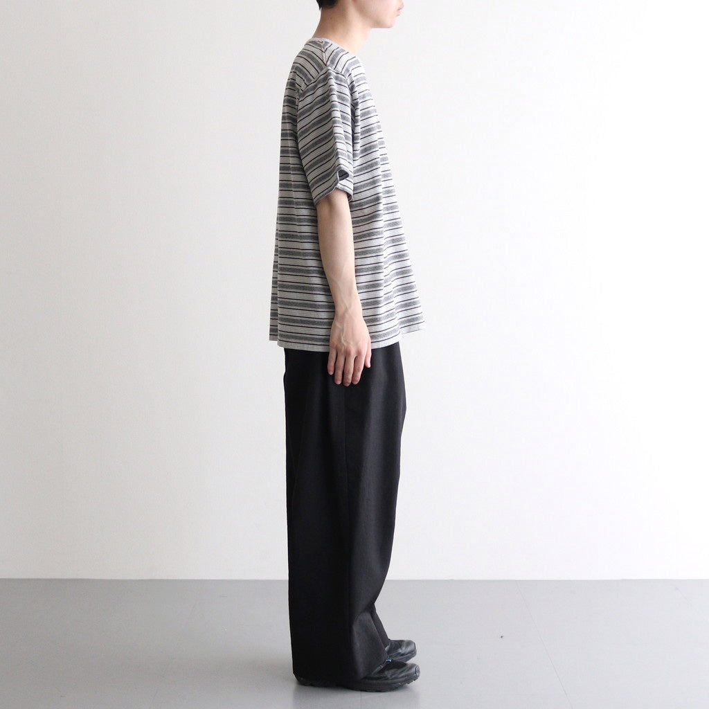 STRIPE TEE #SMOKE BLUE [2541000901]