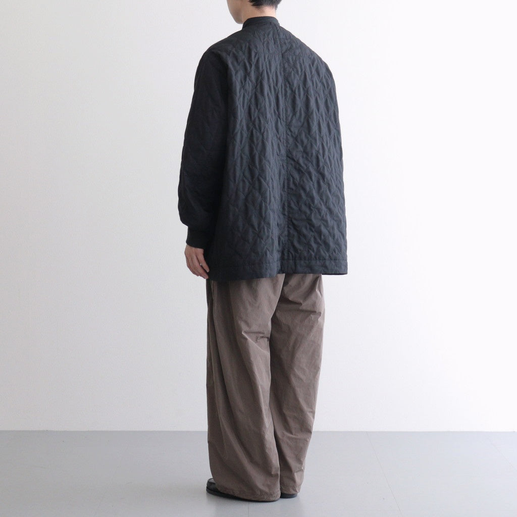 NCHRJK - ポリエステル&レーヨン・クリア ツイル・キルト チャイナジャケット #95 Black [SN_NC0401JK]
