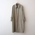 LIGHT WOOL MAX GABARDINE COAT #KHAKI BEIGE CHAMBRAY [A26SC01MG]