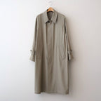 LIGHT WOOL MAX GABARDINE COAT #KHAKI BEIGE CHAMBRAY [A26SC01MG]
