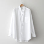 Broad L/S Oversized Regular Collar Shirt #WHITE [GM251-50001B]