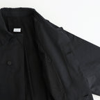 NKBSCT - 強撚ポリエステル・メモリーギャバジン ステンカラーコート #95 Black [SN_NC1303CT]