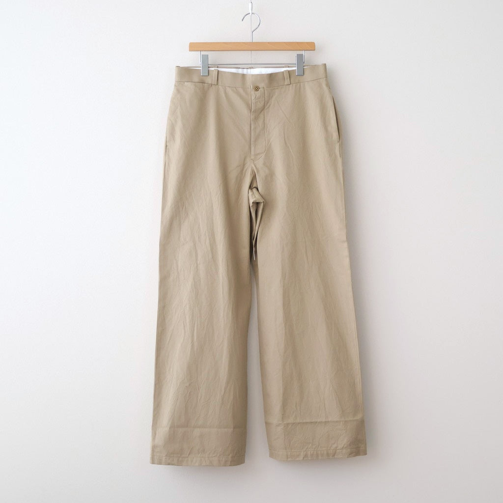 Chino Trousers - Wide #KHAKI [11052603]