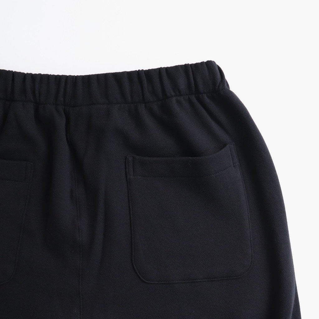 YAK/COTTON SWEAT EASY TROUSERS #BLACK [ST.1288]