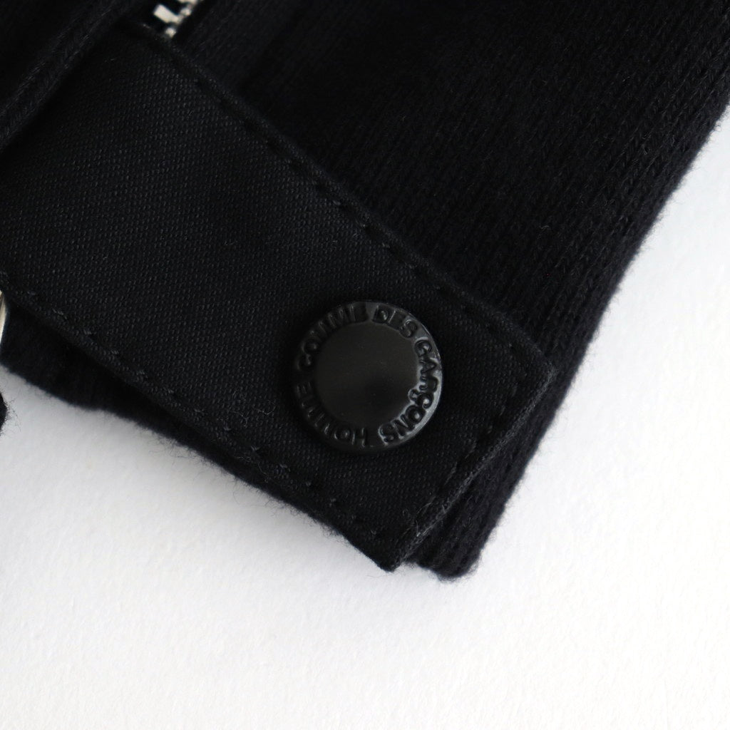 綿ナイロンバックサテン×多素材MIX ブルゾン #BLACK×MIX [HO-J023-051]