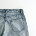 FADED SELVEDGE LIGHT DENIM WIDE PANTS #LIGHT INDIGO [A26SP03DE]