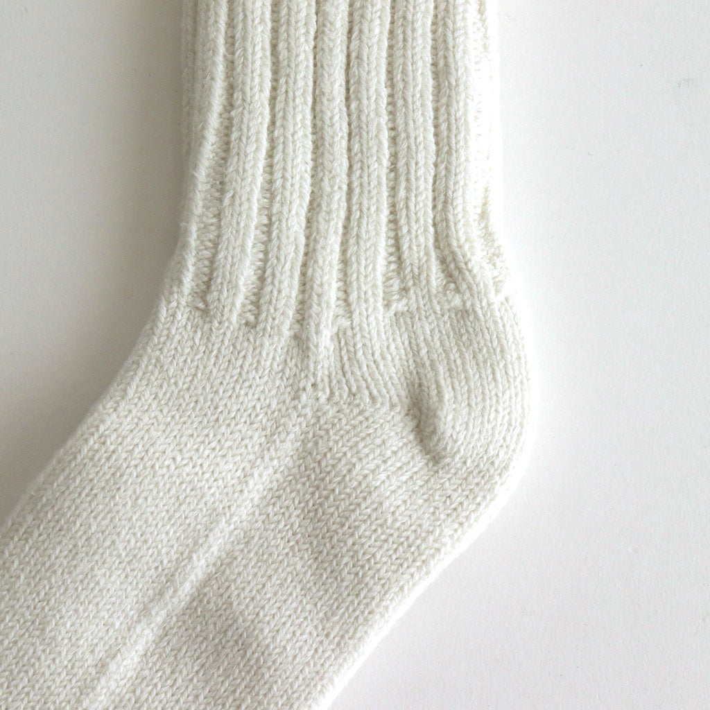 COTTON SILK SOCKS #white [35901]