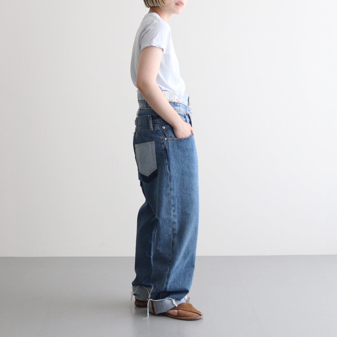 W WAIST DENIM PT #SIZE:2 C [Q25A-T018]