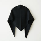 Soft Wool Triangle Stole #BLACK [GU263-90601]