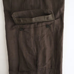 VIS/LI/RA TWILL CARGO TROUSERS #KHAKI BROWN [ST.1434]