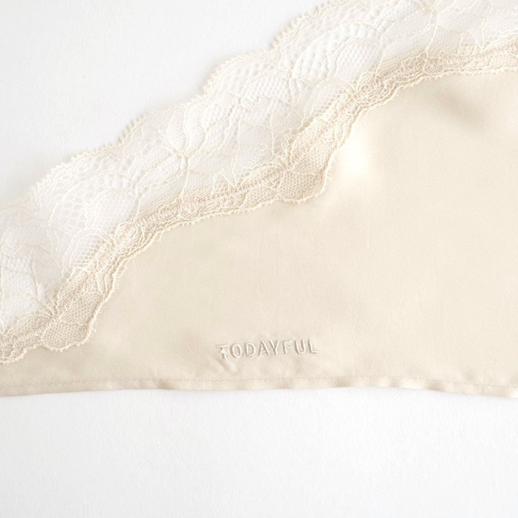 Satin Lace Scarf #IVR [12611027]