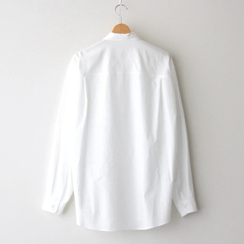 WASHED FINX TWILL BIG SHIRT #WHITE [A25AS02TN]