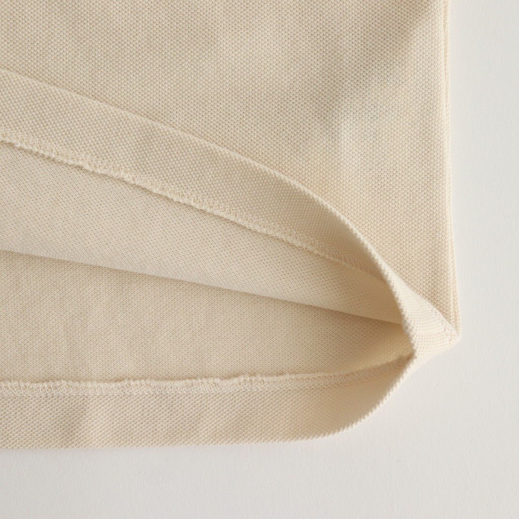 HIGH GAUGE PIQUE POLO #IVORY [A25SP01HK]
