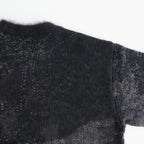 Abstract Jaquard Mohair Sweater #BLACK [YK26SS01236S]