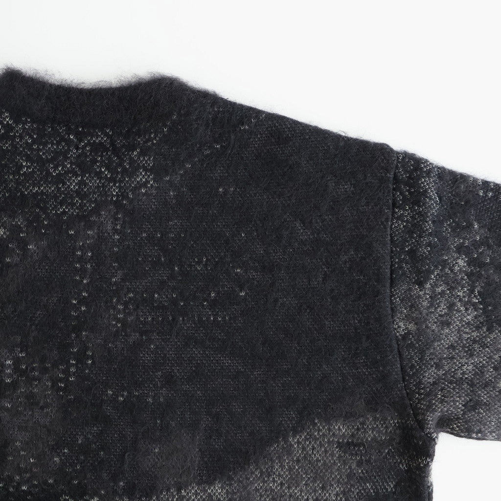Abstract Jaquard Mohair Sweater #BLACK [YK26SS01236S]