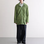 SUPER FINE COTTON LAWN HOODED BLOUSON #DUSTY GREEN [A26SB01CL]