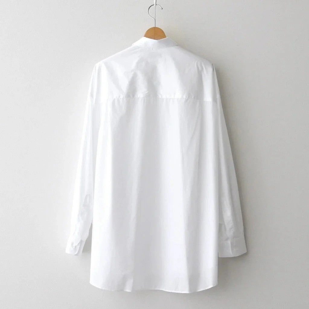 Broad L/S Oversized Regular Collar Shirt #WHITE [GM261-50001B]