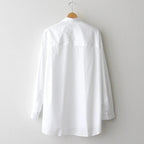 Broad L/S Oversized Regular Collar Shirt #WHITE [GM261-50001B]