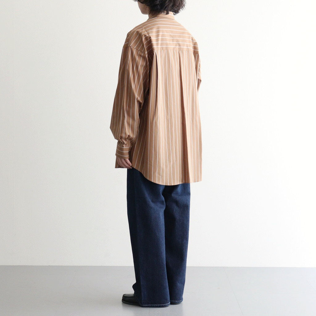 Selvage Denim Five Pocket Wide Straight Pants #INDIGO DARK FADE [GU263-40059DB]