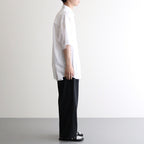 Broad S/S Oversized Regular Collar Shirt #WHITE [GM251-50013B]