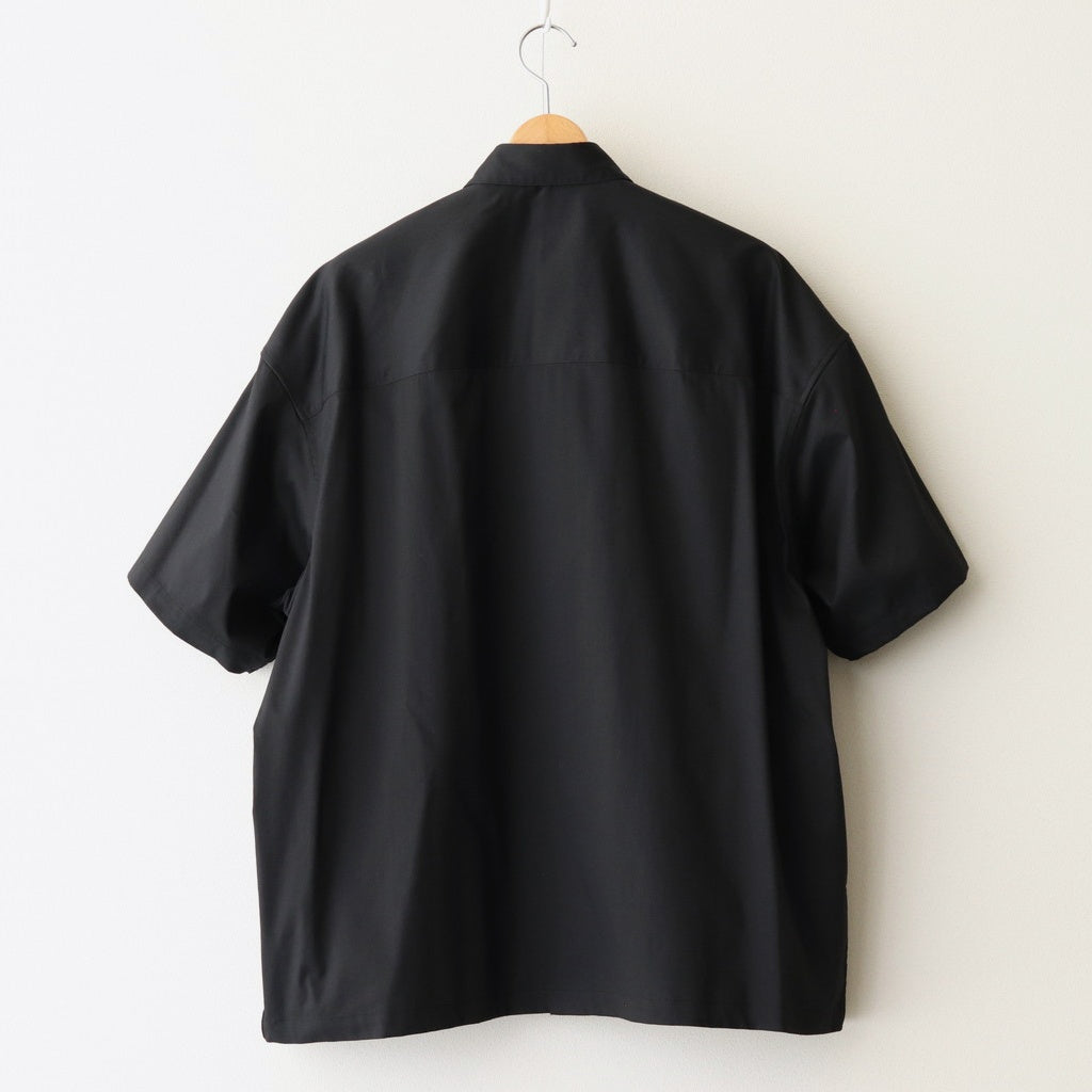 Solotex Twill S/S Oversized Box Shirt #BLACK [GM251-50323B]