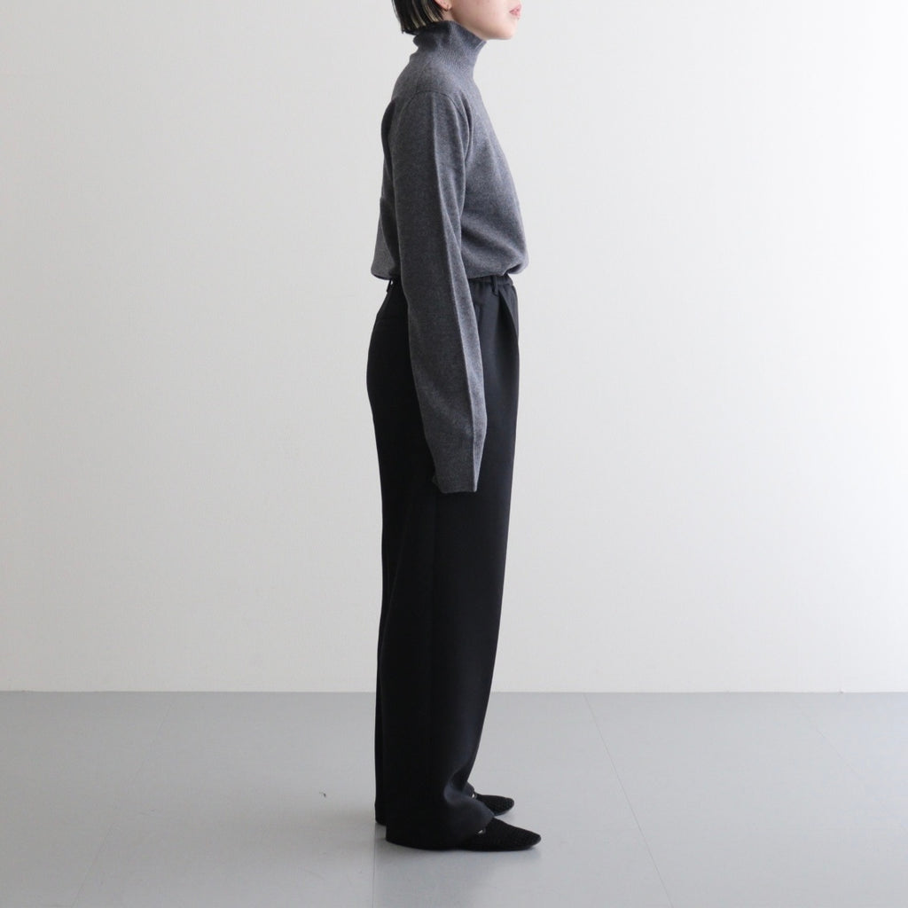 Wool Cashmere Turtle Knit #GRY [12520537]