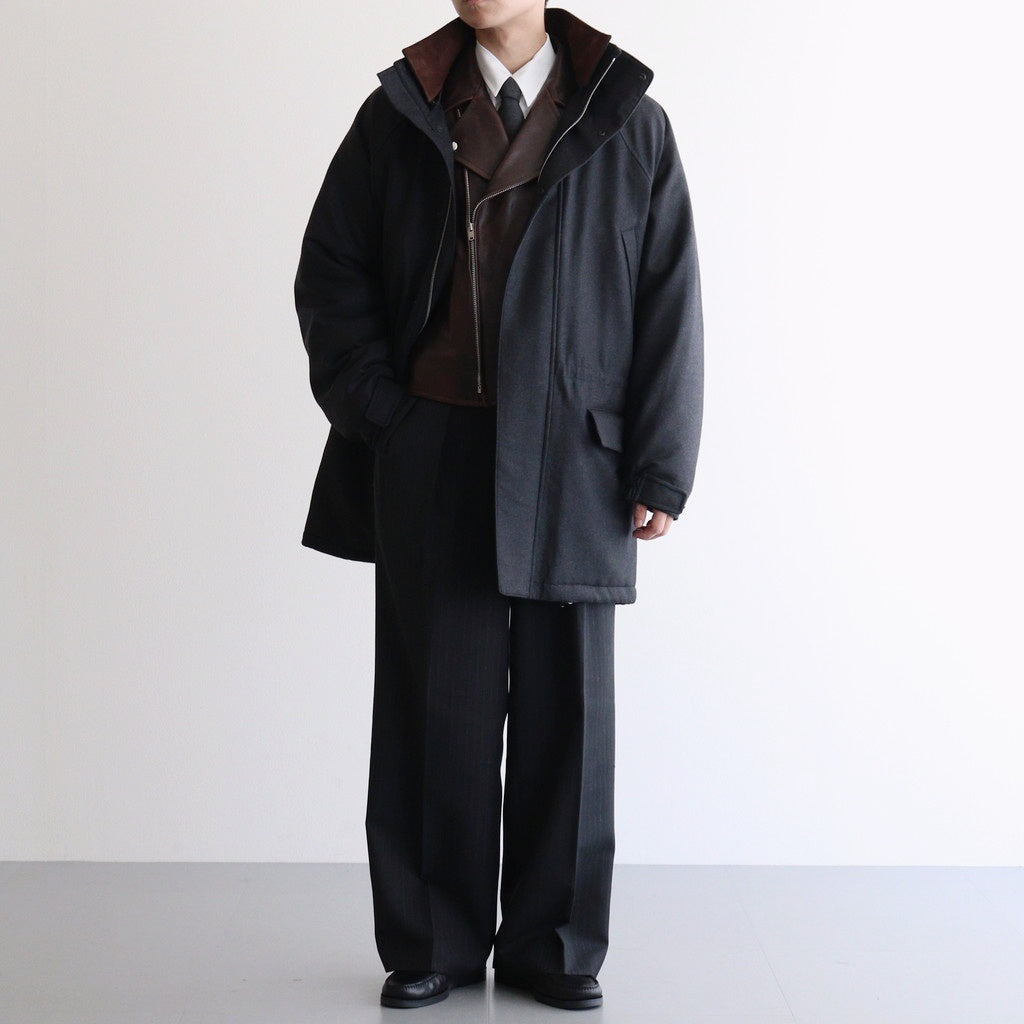 HEAVY LAMB LEATHER RIDERS JACKET #DARK BROWN [A25AB01LA]