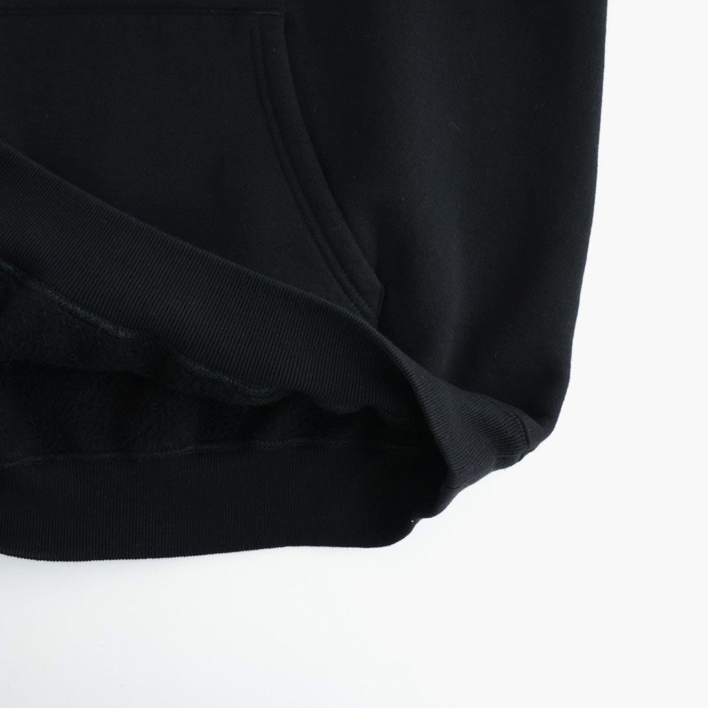SMOOTH SOFT SWEAT P/O PARKA #BLACK [A26AP01TU]
