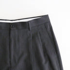 Melange Herringbone Pleated Wide Shorts #GRAY [GM261-40333]