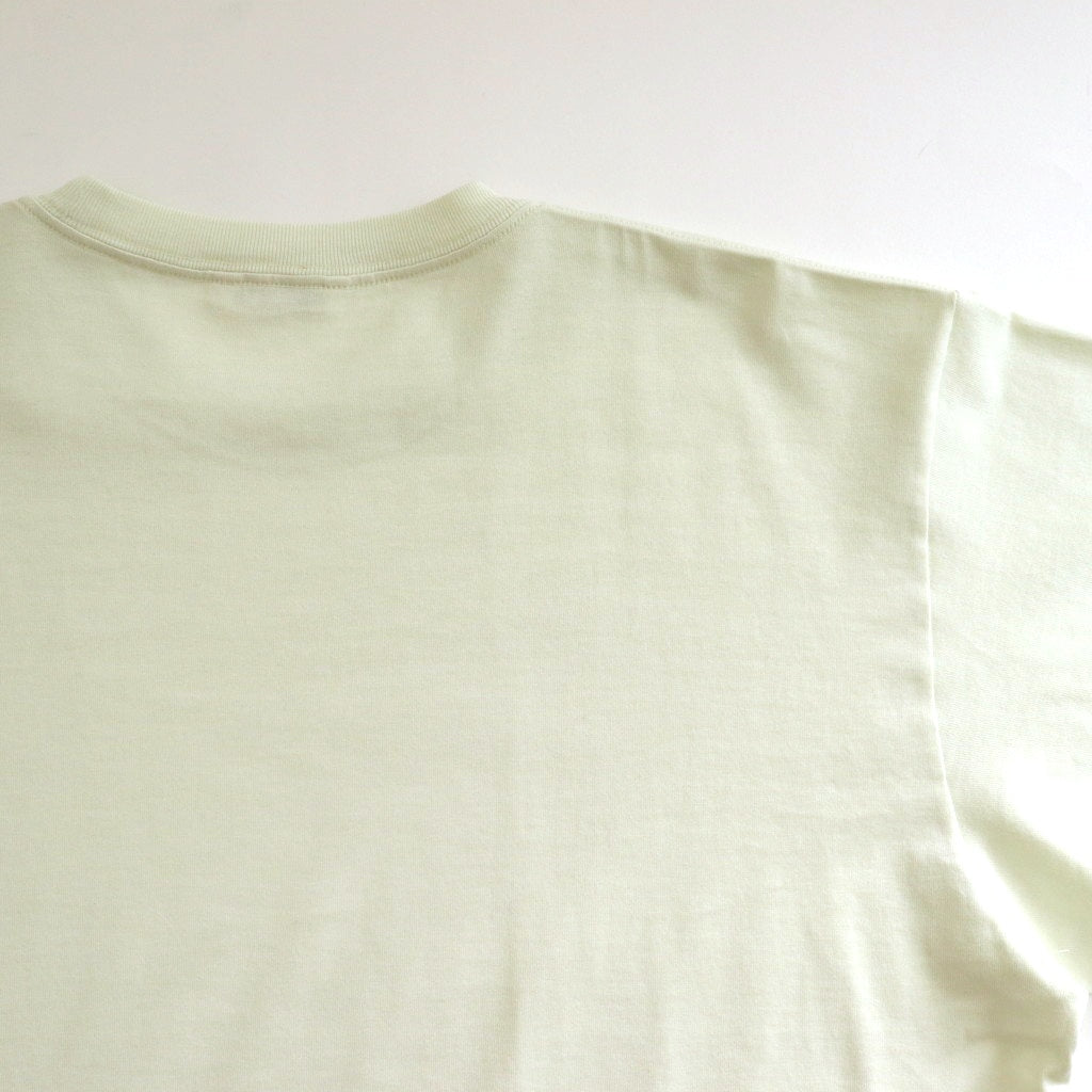 LUSTER PLAITING L/S TEE #IVORY PISTACHIO [A00P01GT]