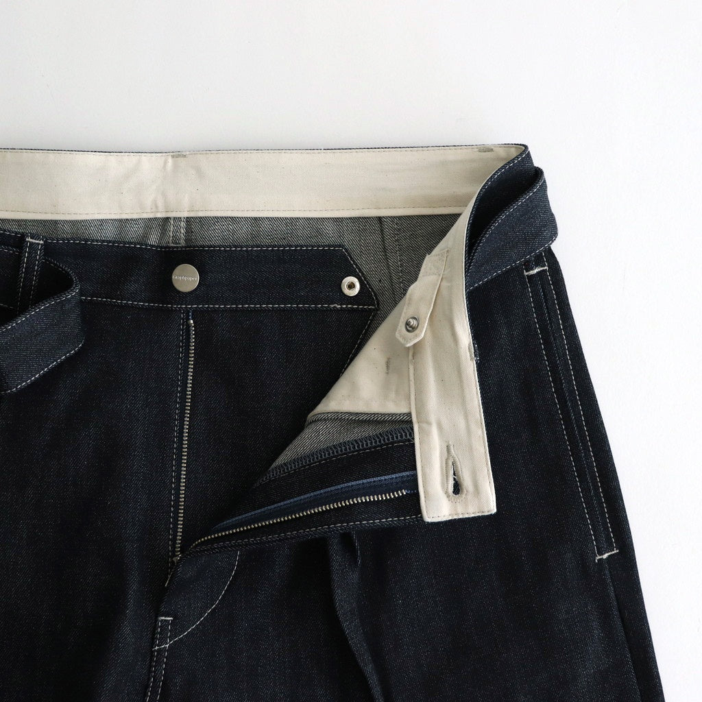 Selvage Denim Belted Pants #INDIGO RIGID [GU251-40192RB]