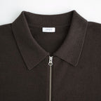 Co/Wo Moss Stitch Zip Blouson #BROWN [2603-003]