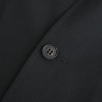 ウールポプリン 2ボタンジャケット #BLACK [HQ-J101-051]