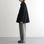 WOOL MAX CANVAS BLOUSON #BLACK [A26SB02WC]