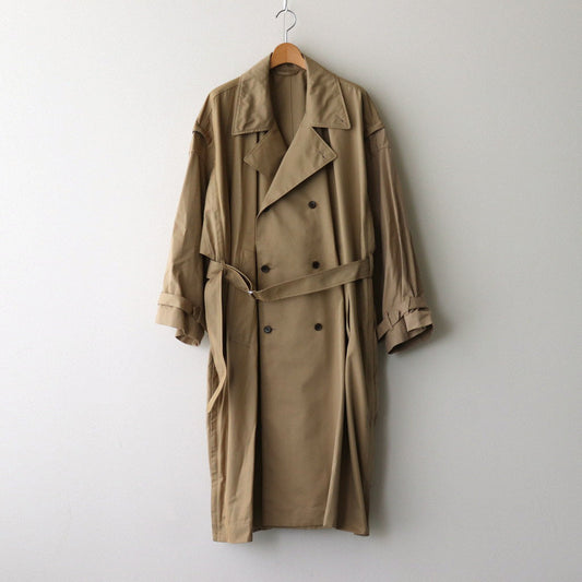 DETACHABLE WIDE TRENCH COAT #KHAKI [YK24FW0736C]