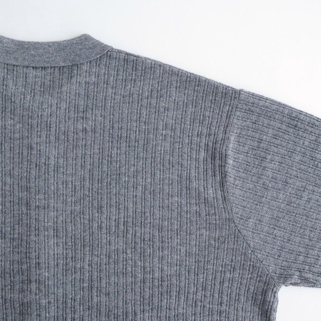 Crepe Knit Shirt #GRAY [2601-006]