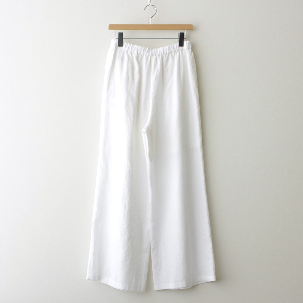 Linen Easy Wide Pants #WHITE [GL241-40278B]