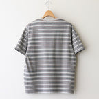 STRIPE TEE #SMOKE BLUE [2541000901]