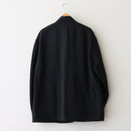 LI/NY POPLIN SINGLE BREASTED JACKET #BLACK [ST.1115]