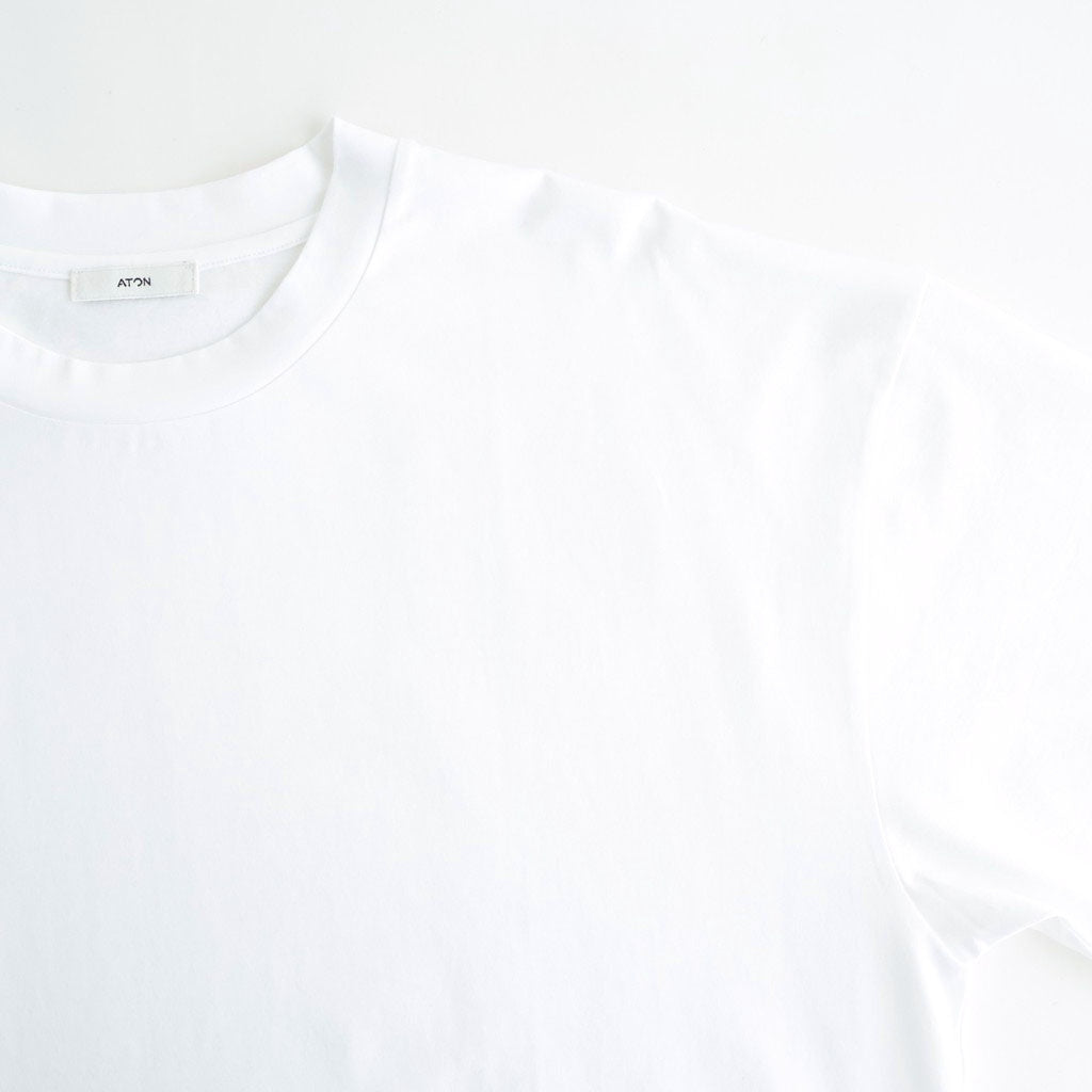 SUVIN 60/2 OVERSIZED T-SHIRT #WHITE [KKAGLM0015]