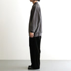 AZUMA Terry Pullover Polo Sweat #GRAY [GU263-70251B]