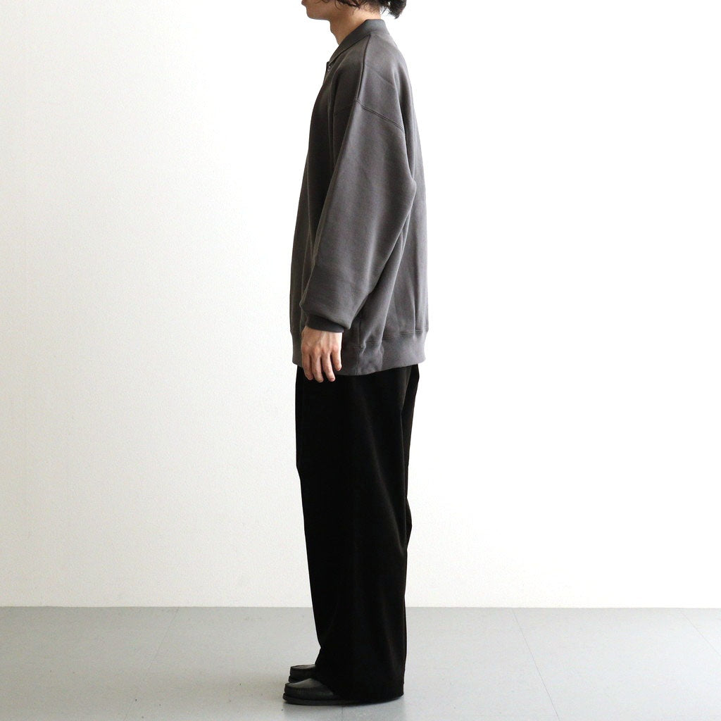 AZUMA Terry Pullover Polo Sweat #GRAY [GU263-70251B]