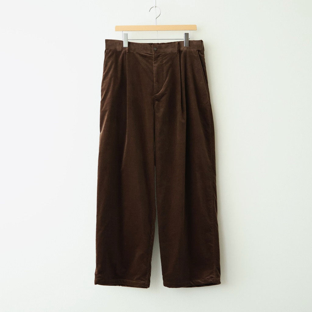 AIR CORDUROY WIDE TROUSERS #BROWN [FSC263-40087]