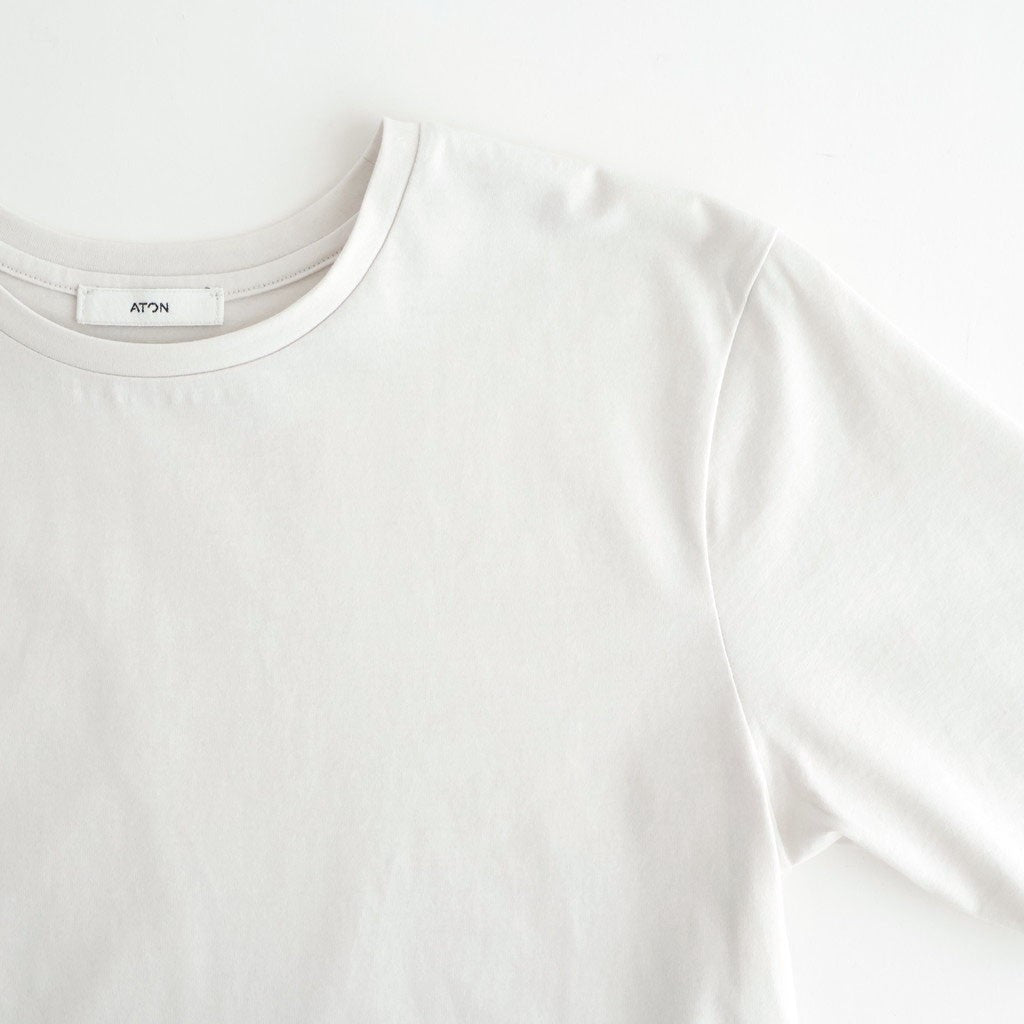 SUVIN 60/2 PERFECT SHORT-SLEEVE T-SHIRT #WARM WHITE [KKAGLM0013]